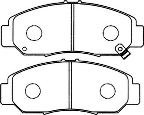 ASVA AKDC-8465 - Kit de plaquettes de frein, frein à disque cwaw.fr