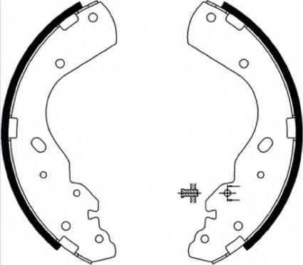 ASVA AKS-8443 - Jeu de mâchoires de frein cwaw.fr