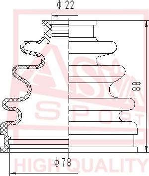 ASVA ASBT-92 - Joint-soufflet, arbre de commande cwaw.fr