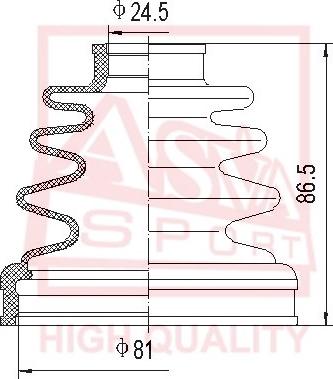 ASVA ASBT-66 - Joint-soufflet, arbre de commande cwaw.fr