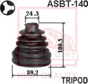 ASVA ASBT-140 - Joint-soufflet, arbre de commande cwaw.fr