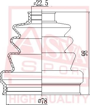 ASVA ASBT-14 - Joint-soufflet, arbre de commande cwaw.fr