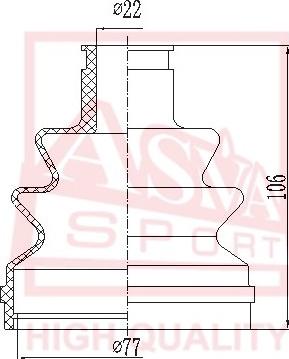 ASVA ASBT-164 - Joint-soufflet, arbre de commande cwaw.fr