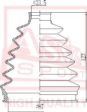 ASVA ASBT-163 - Joint-soufflet, arbre de commande cwaw.fr