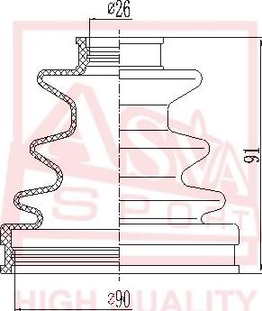 ASVA ASBT-100 - Joint-soufflet, arbre de commande cwaw.fr