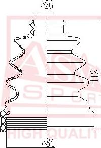 ASVA ASBT-107 - Joint-soufflet, arbre de commande cwaw.fr