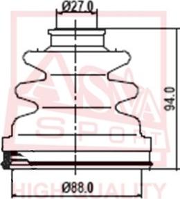 ASVA ASBT-137 - Joint-soufflet, arbre de commande cwaw.fr