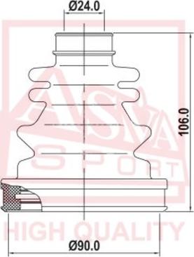 ASVA ASBT-129 - Joint-soufflet, arbre de commande cwaw.fr