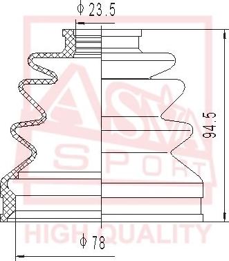 ASVA ASBT-121 - Joint-soufflet, arbre de commande cwaw.fr