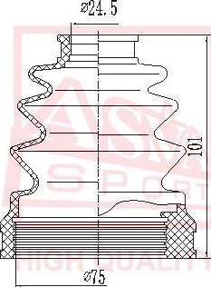 ASVA ASBT-80 - Joint-soufflet, arbre de commande cwaw.fr