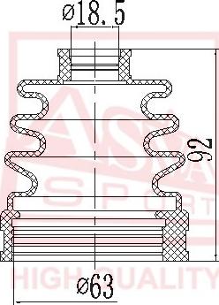 ASVA ASBT-30 - Joint-soufflet, arbre de commande cwaw.fr