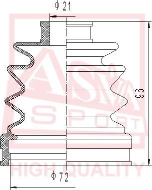 ASVA ASBT-2048 - Joint-soufflet, arbre de commande cwaw.fr