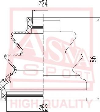 ASVA ASBT-2042 - Joint-soufflet, arbre de commande cwaw.fr