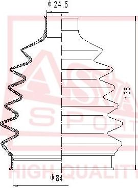 ASVA ASBT-2017 - Joint-soufflet, arbre de commande cwaw.fr