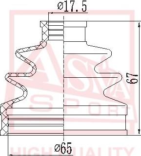 ASVA ASBT-2191 - Joint-soufflet, arbre de commande cwaw.fr