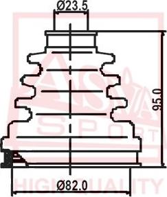 ASVA ASBT-2120 - Joint-soufflet, arbre de commande cwaw.fr