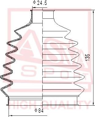 ASVA ASBT-76 - Joint-soufflet, arbre de commande cwaw.fr