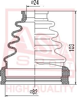 ASVA ASBT-AV1 - Joint-soufflet, arbre de commande cwaw.fr