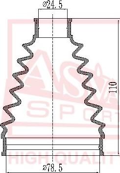 ASVA ASBT-AVRT27 - Joint-soufflet, arbre de commande cwaw.fr