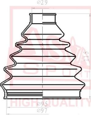 ASVA ASBT-CBV - Joint-soufflet, arbre de commande cwaw.fr