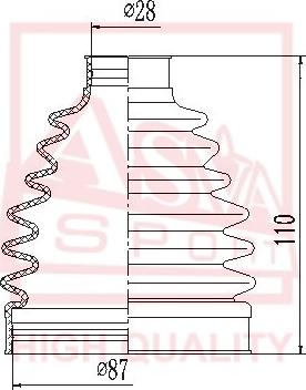 ASVA ASBT-CD3 - Joint-soufflet, arbre de commande cwaw.fr