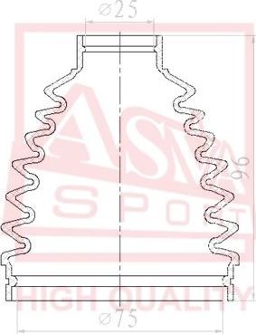 ASVA ASBT-CY2 - Joint-soufflet, arbre de commande cwaw.fr