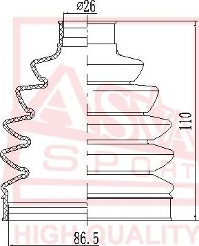 ASVA ASBT-E83 - Joint-soufflet, arbre de commande cwaw.fr