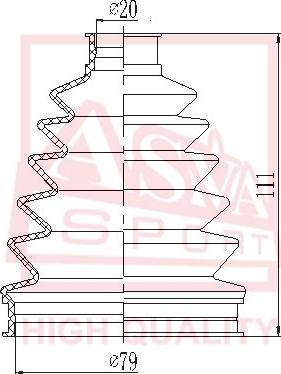 ASVA ASBT-FD2 - Joint-soufflet, arbre de commande cwaw.fr