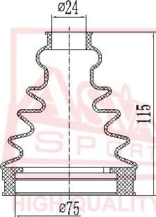 ASVA ASBT-INA61 - Joint-soufflet, arbre de commande cwaw.fr