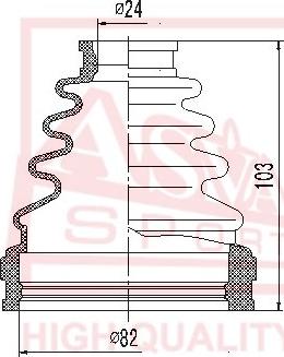 ASVA ASBT-INACA30 - Joint-soufflet, arbre de commande cwaw.fr