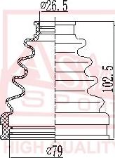 ASVA ASBT-INACV4 - Joint-soufflet, arbre de commande cwaw.fr