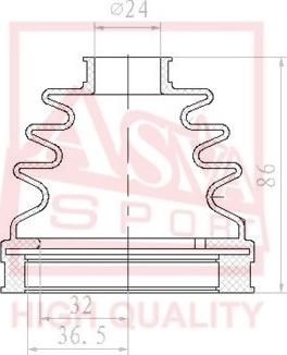 ASVA ASBT-INB6A1 - Joint-soufflet, arbre de commande cwaw.fr