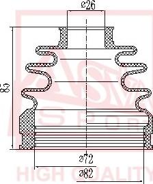 ASVA ASBT-INCW5 - Joint-soufflet, arbre de commande cwaw.fr