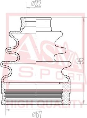 ASVA ASBT-INCY2 - Joint-soufflet, arbre de commande cwaw.fr