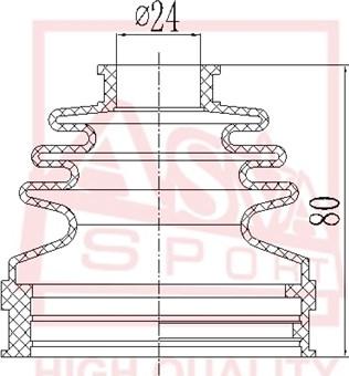 ASVA ASBT-INE83 - Joint-soufflet, arbre de commande cwaw.fr