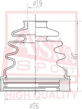 ASVA ASBT-INFF2 - Joint-soufflet, arbre de commande cwaw.fr