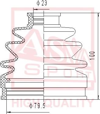 ASVA ASBT-INKYR - Joint-soufflet, arbre de commande cwaw.fr