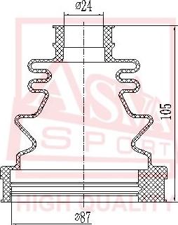 ASVA ASBT-INLAC1 - Joint-soufflet, arbre de commande cwaw.fr