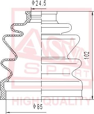 ASVA ASBT-INLNSF - Joint-soufflet, arbre de commande cwaw.fr