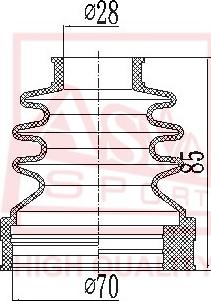 ASVA ASBT-INN16E - Joint-soufflet, arbre de commande cwaw.fr