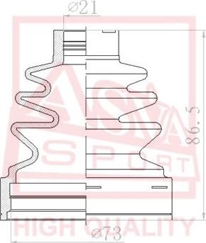 ASVA ASBT-INN16 - Joint-soufflet, arbre de commande cwaw.fr