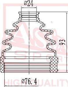 ASVA ASBT-INNS1 - Joint-soufflet, arbre de commande cwaw.fr