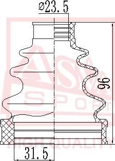 ASVA ASBT-INRT27 - Joint-soufflet, arbre de commande cwaw.fr