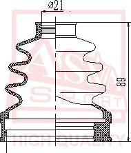 ASVA ASBT-INSOL - Joint-soufflet, arbre de commande cwaw.fr