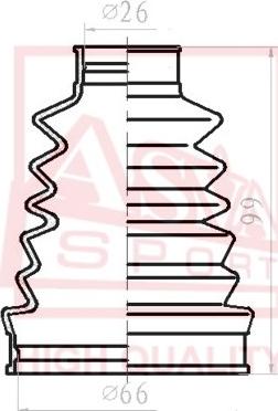 ASVA ASBT-INTG - Joint-soufflet, arbre de commande cwaw.fr