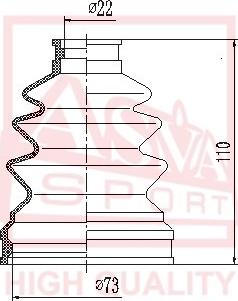 ASVA ASBT-MZ6 - Joint-soufflet, arbre de commande cwaw.fr