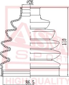 ASVA ASBT-NF - Joint-soufflet, arbre de commande cwaw.fr