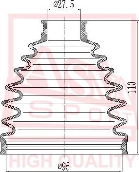 ASVA ASBT-NSF - Joint-soufflet, arbre de commande cwaw.fr