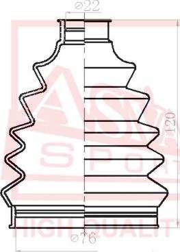 ASVA ASBT-NT - Joint-soufflet, arbre de commande cwaw.fr