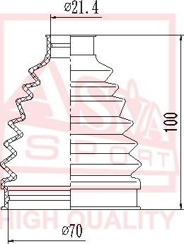 ASVA ASBT-SOL - Joint-soufflet, arbre de commande cwaw.fr